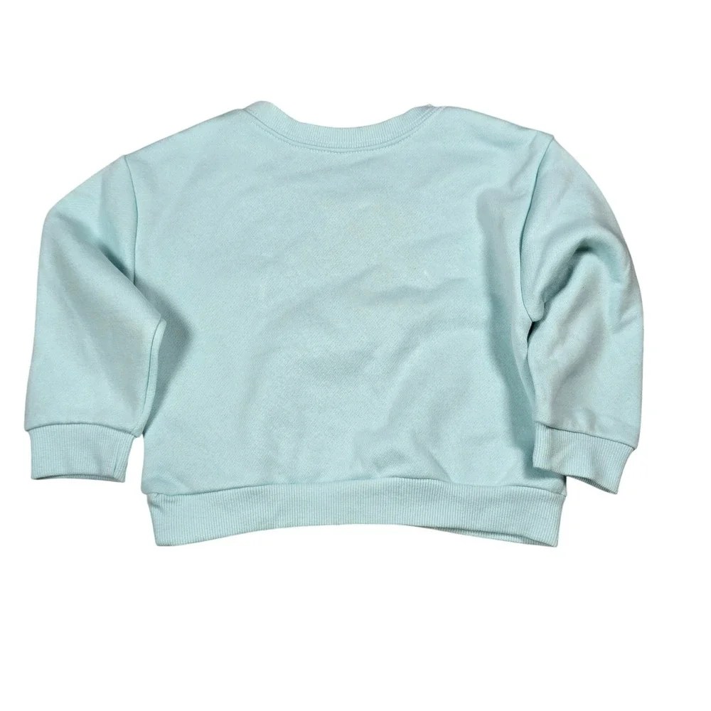 Wonder Nation Baby Girls Aqua Sunshine Fleece Sweatshirt and Pants Set 12M NEW‎